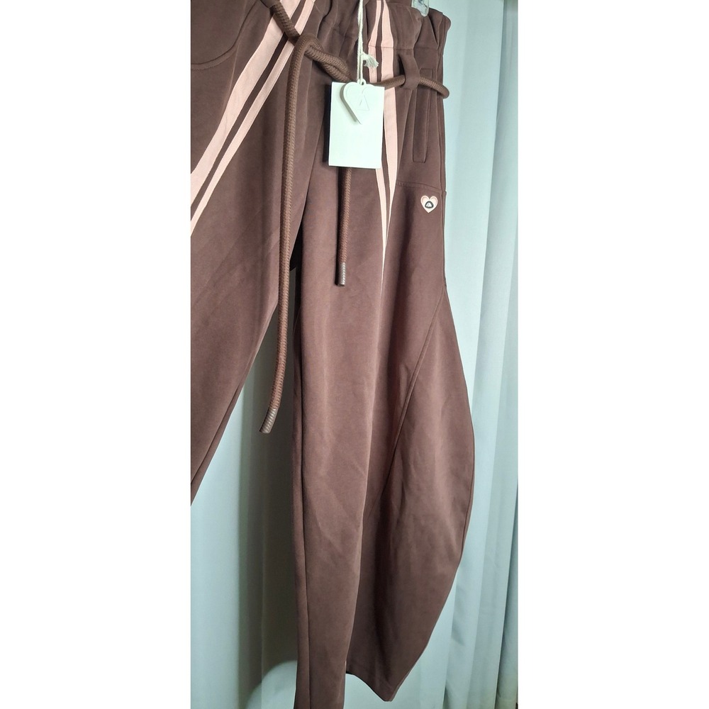 Aelfric Eden Brown Pink Stripe Super Baggy Barrel Sweatpants Streetwear XL NEW - Picture 5 of 13
